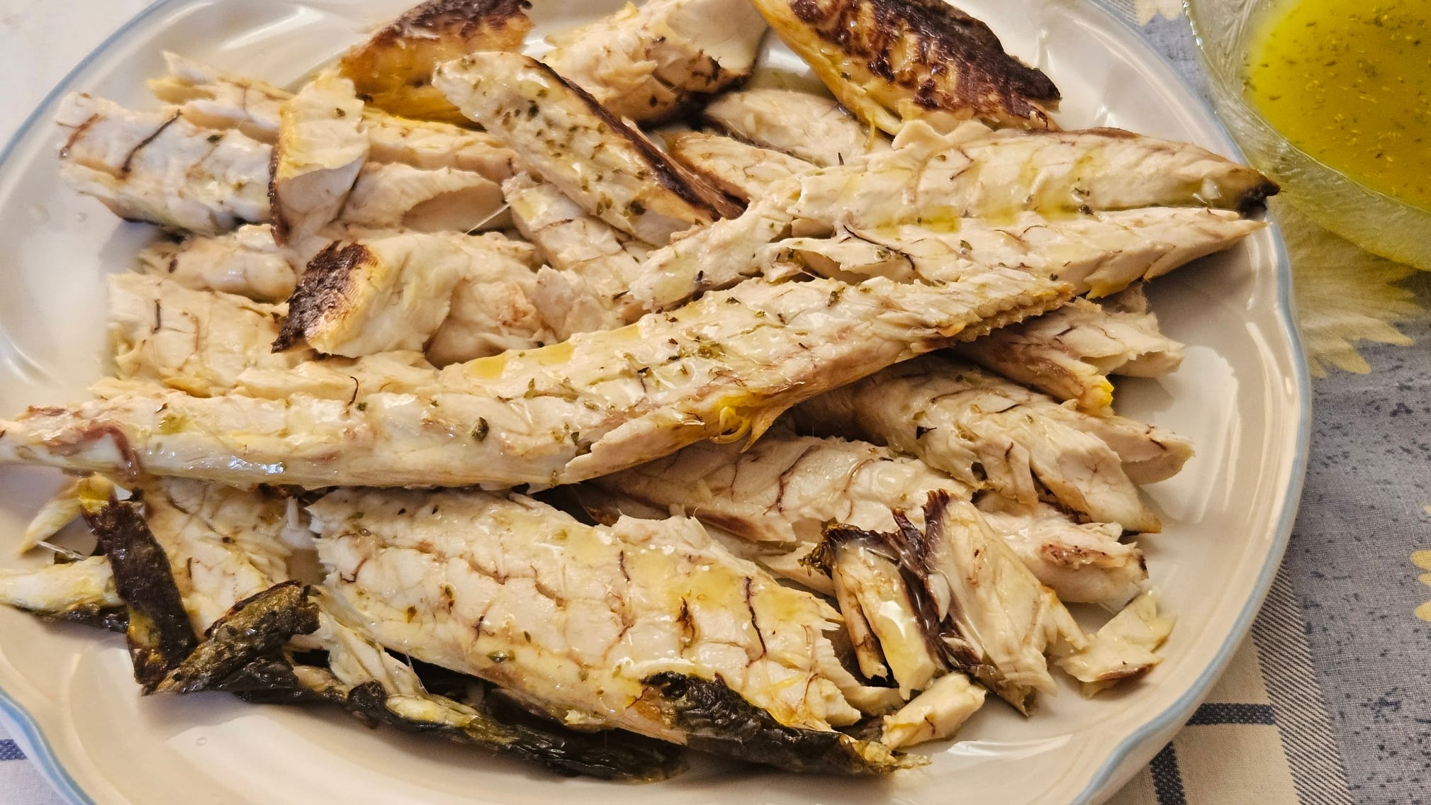 alt Mulet rôti au four à la grecque